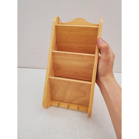 Entryway Wooden Mail and Key Organizer - Home Decor - Farmhouse Decor- Letter - Picture 6 of 10